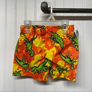 NWT KIDGETS Boys Dinosaurs Swim trunks Size 12M